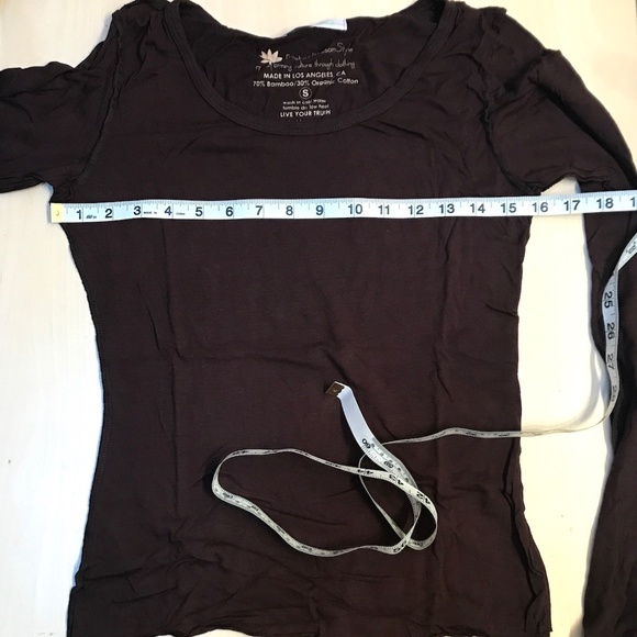 Lotus Blossom Style Bamboo & Organic Cotton Long Sleeve. Small NEW. - Picture 12 of 15